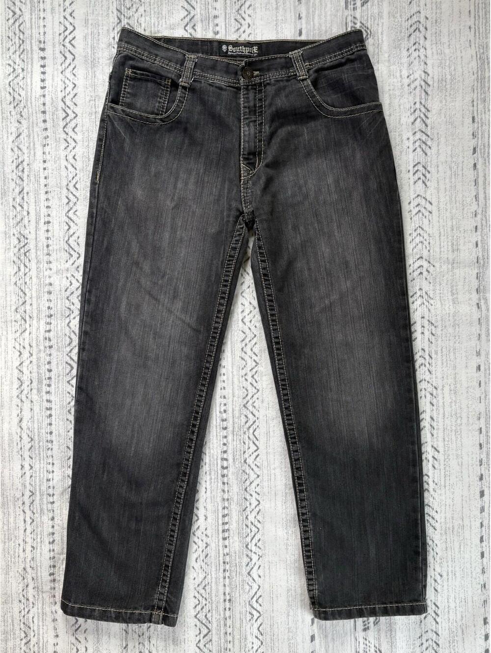 Vintage Southpole Men's Straight Leg Denim Jeans Size 36x32